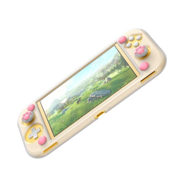 Чохол Baseus для ігрової консолі Nintendo Switch Lite — GS06L Silicone (with 2 key caps) White+Pink (WISWLT-24) WISWLT-24 фото