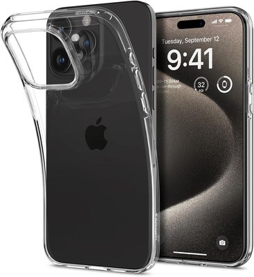 Чехол Spigen для iPhone 15 Pro Max - Liquid Crystal, Crystal Clear (ACS06557) ACS06557 фото