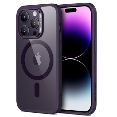 Чохол ESR для iPhone 14 Pro-CH Halolock (MagSafe) Cleare/Purple (4894240175620) 175620 фото