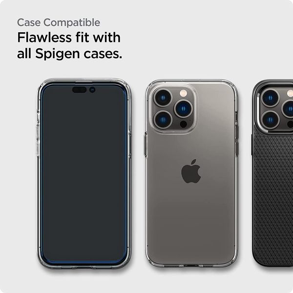 Захисне скло Spigen для iPhone 14 Pro Max - (2 шт), Black (AGL05204) AGL05204 фото
