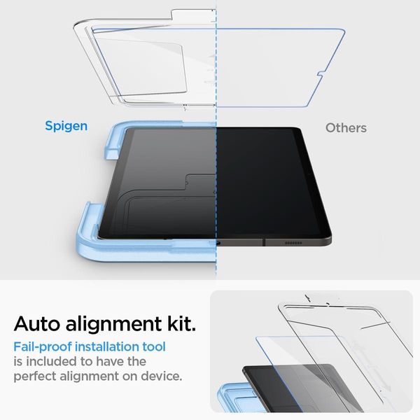 Захисне скло Spigen для Galaxy Tab S9 (11") - EZ FIT GLAS.tR (1 шт), Clear (AGL07000) AGL07000 фото