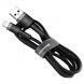 Кабель Baseus Cafule Cable USB Lightning 1м, Grey+Black (CALKLF-BG1) 274976 фото 1
