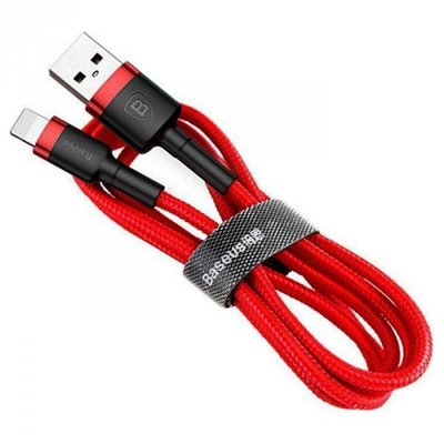 Кабель Baseus Cafule Cable USB Lightning 1м, Red+Black (CALKLF-B09) CALKLF-B09 фото