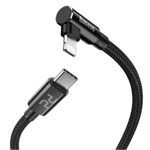 Кабель USB Baseus MVP Elbow Type-C to iP PD 18W 1m, Black (CATLMVP-A01) 297807 фото