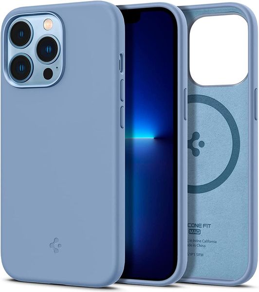 Чохол Spigen для iPhone 13 Pro - Silicone Fit MAG, Sierra Blue (ACS04088) ACS04088 фото