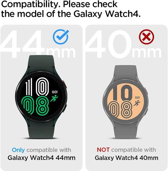 Чехол Spigen для Galaxy Watch 4 (44mm) - Liquid Air , Black (ACS03138) ACS03138 фото