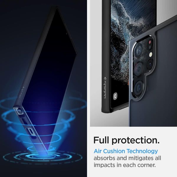 Чохол Spigen для Samsung Galaxy S22 Ultra - Ultra Hybrid, Frost Black (ACS03920) ACS03920 фото