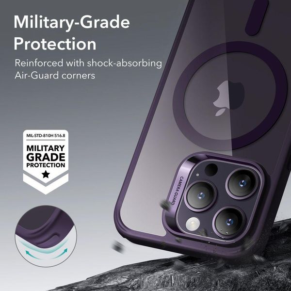 Чохол ESR для iPhone 14 Pro Max - CH Halolock (MagSafe) Cleare/Purple (4894240175637) 175637 фото