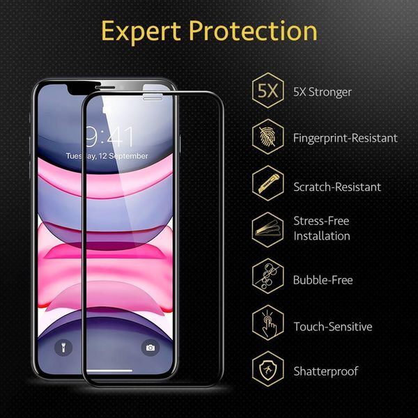Захисне скло ESR для iPhone 11 / XR Screen Shield 3D 1 шт (4894240085127) 85127 фото