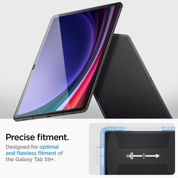 Защитное стекло Spigen для Galaxy Tab S9 Plus (12.4") - EZ FIT GLAS.tR (1 шт), Clear (AGL06999) AGL06999 фото