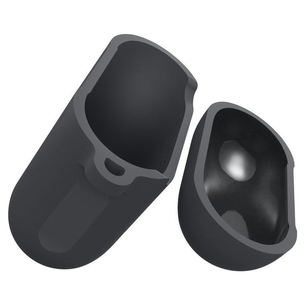 Чохол силіконовий Spigen для навушників AirPods 2/1, Charcoal (066CS24811) 066CS24811 фото