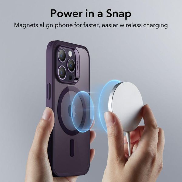 Чохол ESR для iPhone 14 Pro Max - CH Halolock (MagSafe) Cleare/Purple (4894240175637) 175637 фото