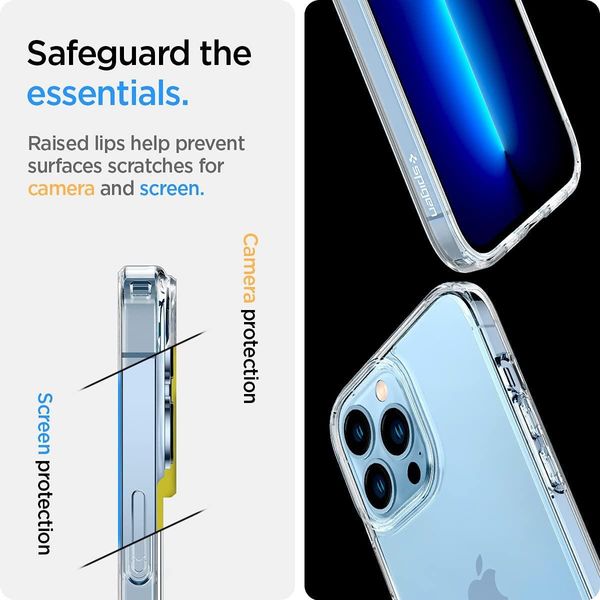Чохол Spigen для iPhone 13 Pro Max — Ultra Hybrid, Crystal Cleare (ACS03204) ACS03204 фото