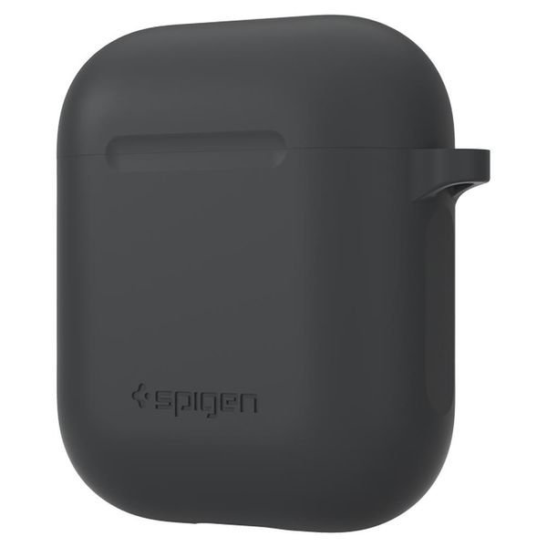 Чохол силіконовий Spigen для навушників AirPods 2/1, Charcoal (066CS24811) 066CS24811 фото