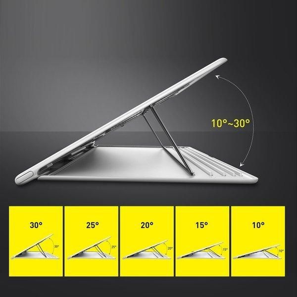 Підставка Baseus для ноутбука Let"s go Mesh Portable Laptop Stand, White+Gray (SUDD-2G) 215412 фото