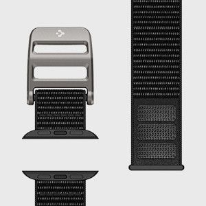 Нейлоновий ремінець Spigen для Apple Watch (42/44/45/49 mm) - DuraPro Flex, Black (AMP02465) AMP02465 фото