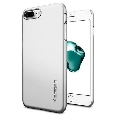 Чехол Spigen для iPhone 8 Plus / 7 Plus Thin Fit, Satin Silver (043CS20735) 043CS20735 фото