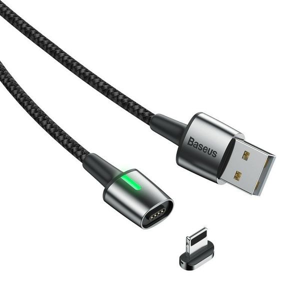 Кабель USB Baseus Zinc Magnetic Type-C 2A 2m, Black (CATXC-B01) 294875 фото