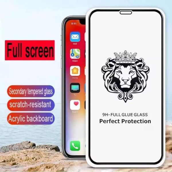 Захисне скло Lion для iPhone 13 Pro Max - 3D Perfect Protection Full Glue, Black 1946578286 фото