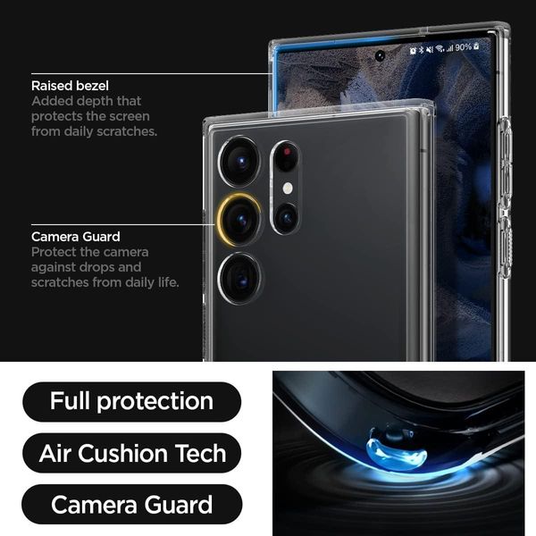 Чохол Spigen для Samsung Galaxy S23 Ultra - Ultra Hybrid S, Crystal Clear (ACS05622) ACS05622 фото