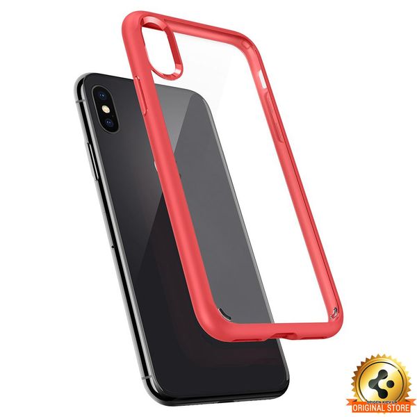 Чохол Spigen для iPhone X Ultra Hybrid, Red (057CS22130) 057CS22130 фото