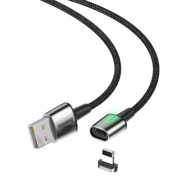 Кабель USB Baseus Zinc Magnetic Type-C 2A 2m, Black (CATXC-B01) 294875 фото