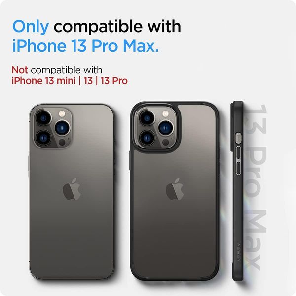 Чохол Spigen для iPhone 13 Pro Max — Ultra Hybrid, Matte Black (ACS03205) ACS03205 фото
