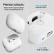 Чехол Spigen для Apple AirPods Pro 2 - Silicone Fit, White/Gray (ACS05811) ACS05811 фото 4