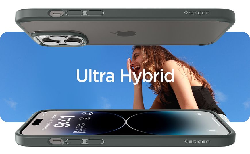 Чохол Spigen для iPhone 14 Pro - Ultra Hybrid, Abyss Green (ACS04966) ACS04966 фото
