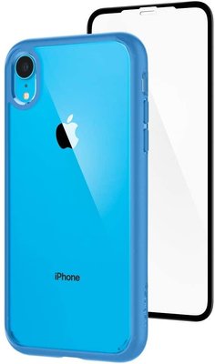 Чохол Spigen для iPhone XR Ultra Hybrid 360, Blue (+ захисне скло) (064CS25349) 064CS25349 фото