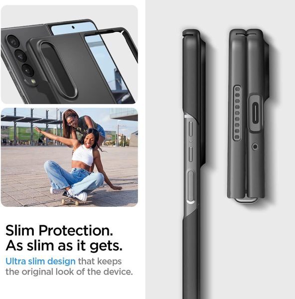 Чохол Spigen для Samsung Galaxy Z Fold 4 - AirSkin, Black (ACS05103) ACS05103 фото