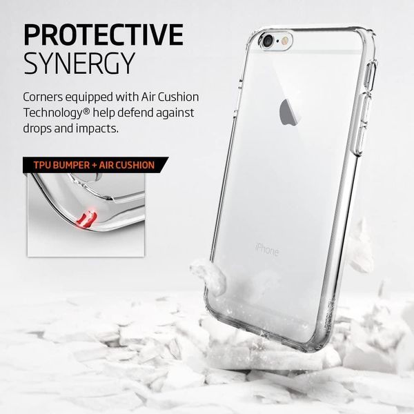 Чохол Spigen для iPhone 6S/6 — Ultra Hybrid, Crystal Clear (SGP11598) SGP11598 фото