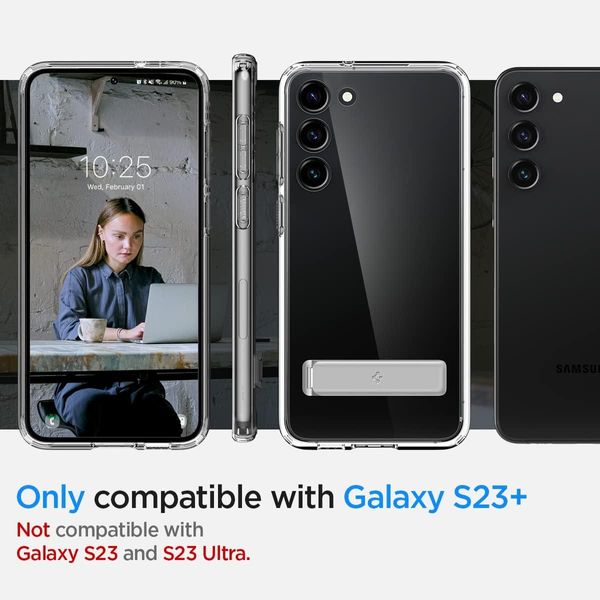 Чехол Spigen для Samsung Galaxy S23 Plus - Ultra Hybrid S, Crystal Clear (ACS05671) ACS05671 фото