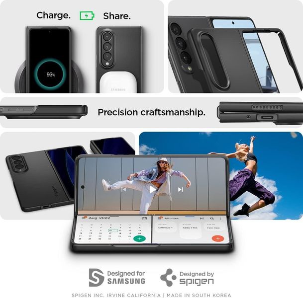 Чехол Spigen для Samsung Galaxy Z Fold 4 - AirSkin, Black (ACS05103) ACS05103 фото