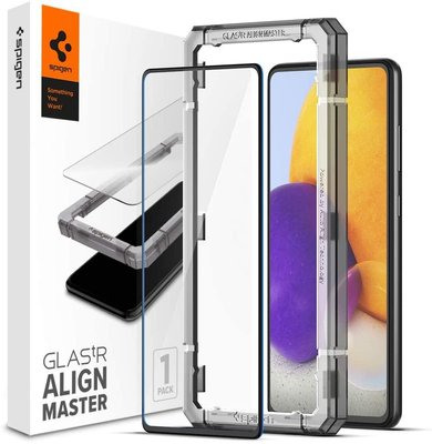 Защитное стекло Spigen для Samsung Galaxy A72 Glas.tR AlignMaster Full Cover (1 шт), Black (AGL02828) AGL02828 фото