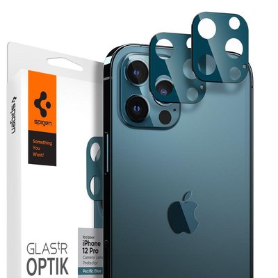 Защитное стекло Spigen для камеры iPhone 12 Pro - Optik camera lens (2шт), Pacific Blue (AGL02460) AGL02460 фото