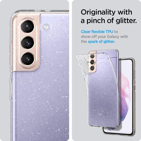Чохол Spigen для Samsung Galaxy S21 Plus — Glitter, Crystal Quartz (ACS02384) ACS02384 фото