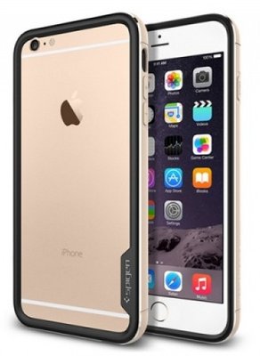 Бампер Spigen для iPhone 6S Plus/6 Plus Neo Hybrid EX Metal, Champagne Gold (SGP11192) SGP11192 фото