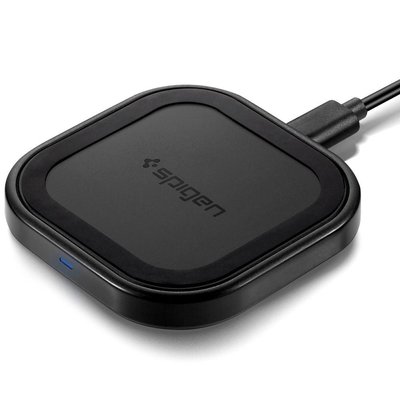 Бездротове зарядний пристрій Spigen SteadiBoost Compact Wireless Charger, Black (000CH26041) 000CH26041 фото