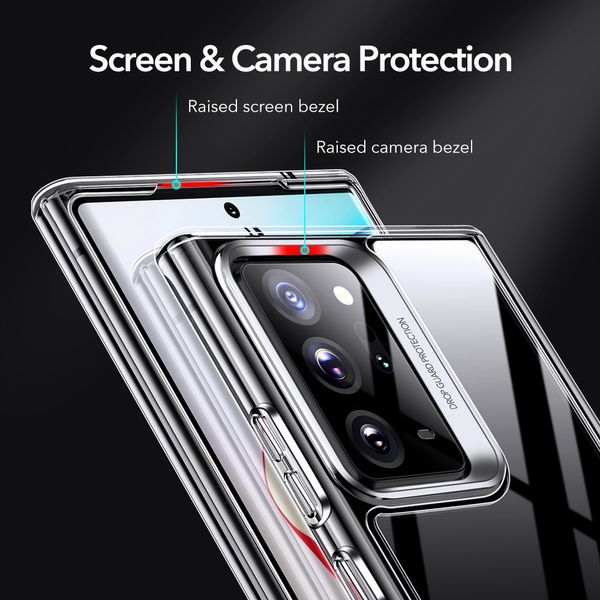 Чохол ESR для Samsung Galaxy Note 20 Ultra Classic Hybrid, Clear bumper+Clear back (3C01200430101) 117507 фото