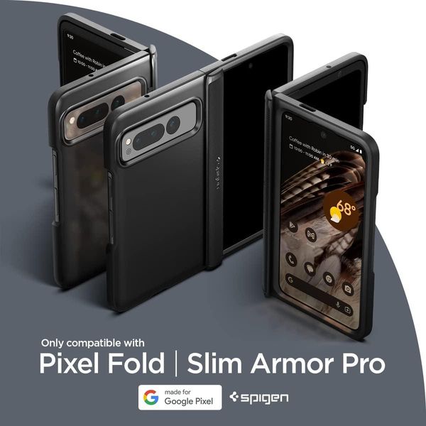 Чохол Spigen для Google Pixel Fold - Slim Armor Pro, Black (ACS05920) ACS05920 фото