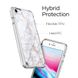 Чехол Spigen для iPhone SE 2022/ 2020/ 8/ 7, Ultra Hybrid 2 Marble, Carrara White (054CS24049) 054CS24049 фото 3
