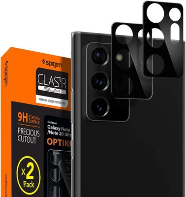 Захисне скло Spigen для камери Samsung Galaxy Note 20 Ultra - Optik (2шт), Black (AGL01449) AGL01449 фото