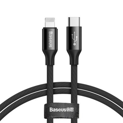 Кабель Baseus Yiven Series USB Type-C to Lightning 1m, Black (CATLYW-C01) 289390 фото