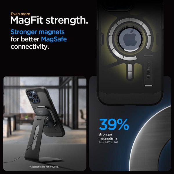 Чохол Spigen для iPhone 15 Pro - Tough Armor MAG (MagSafe), Black (ACS06733) ACS06733 фото