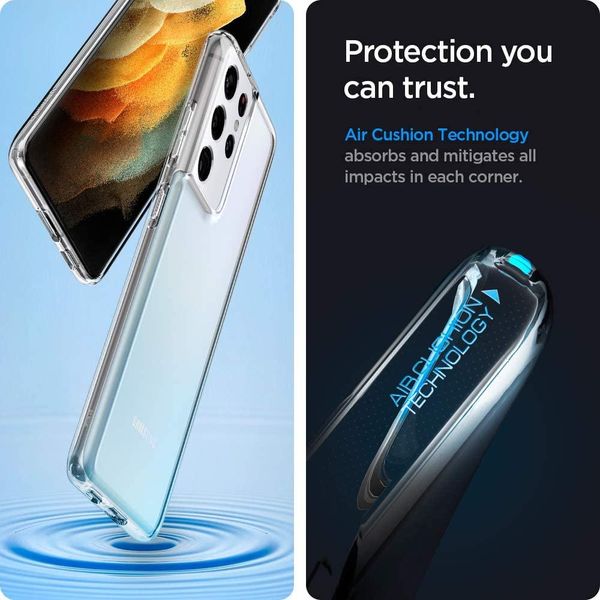 Чохол Spigen для Samsung Galaxy S21 Ultra — Liquid Crystal, Crystal Clear (ACS02347) ACS02347 фото