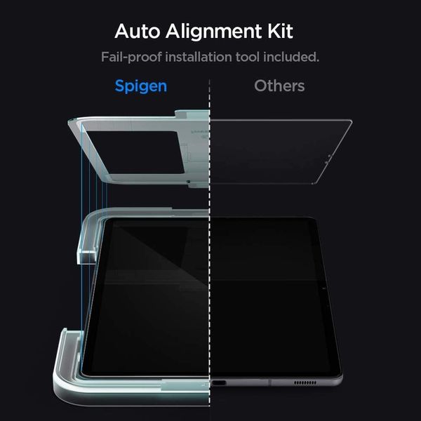 Захисний скло Spigen для Galaxy Tab S7 / S8 EZ FIT GLAS.tR (1 шт), Clear (AGL02032) AGL02032 фото