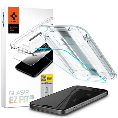 Защитное стекло Spigen для iPhone 15 Pro Max - EZ FIT GLAS.tR (1 шт), Clear (AGL06878) AGL06878 фото