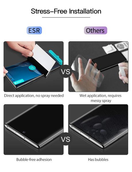 Защитная пленка ESR для Samsung Galaxy Note 10 Plus Liquid Skin Full-Coverage 3 шт, Clear (4894240084205) 84205 фото
