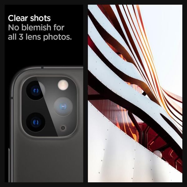 Захисне скло на камеру Spigen для iPhone 11 Pro Max / 11 Pro Full Cover Camera Lens (2 шт.), Black (AGL00500) AGL00500 фото